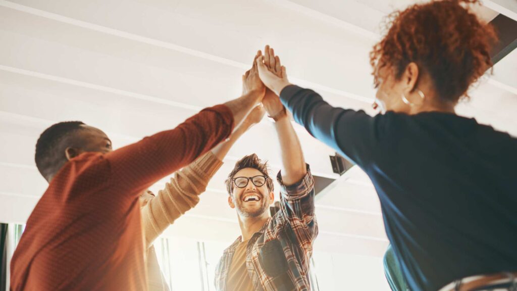 Concept image of neurodiverse professionals collaborating, symbolizing innovation and leadership diversity