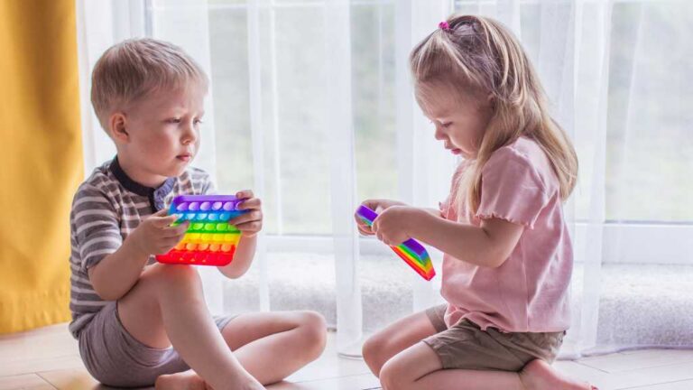 ABA therapy for toddlers using sensory toys during early childhood development